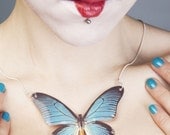 Necklace PAPILIO ZALMOXIS BUTTERFLY Large Pendant Necklace