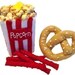 MOVIE TIME - PDF Felt Food Pattern (Popcorn, Candy, Pretzel, Licorice, Drink, Tickets)