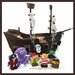 New PIRATE SHIP - PDF Ship & Crew Pattern (Ship, Lifeboat, Octopus, Captain, Crew, Treasure Chest)
