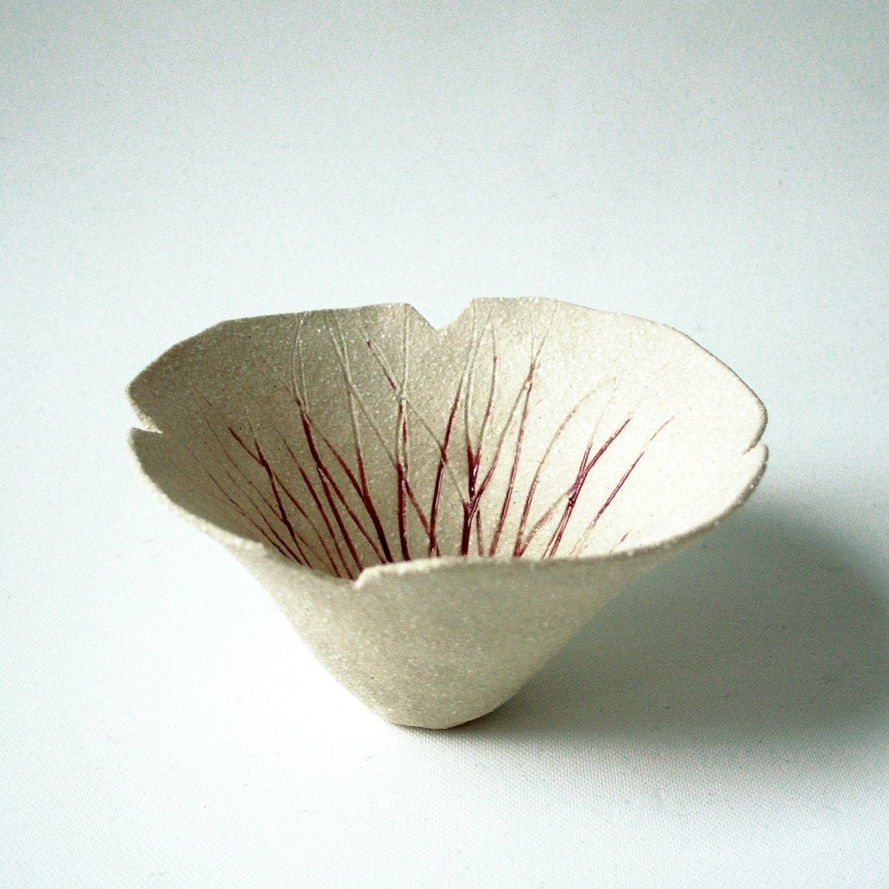 Poppy flower bowl
