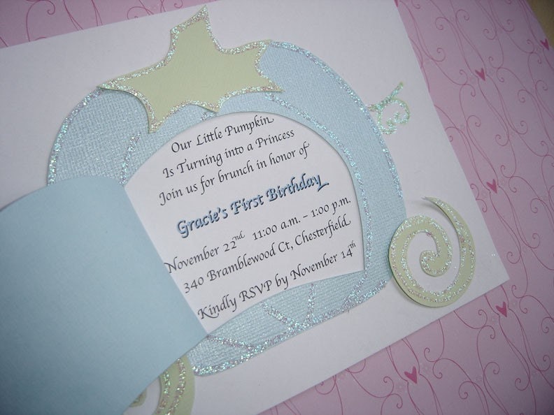 Cinderella Carriage Invitations