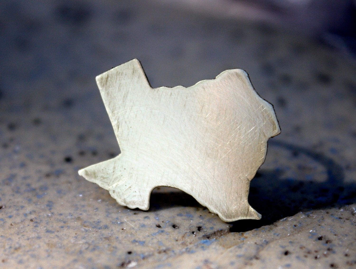 Great State of Texas Brass Ring with Sterling Silver Band