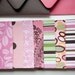 Pink and Brown Variety Pack - Fabric Note Cards
