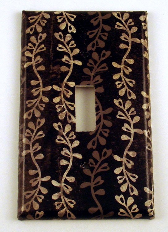 Switch Plate Light Switch Cover Wall Decor  in  Shadow  (193S)