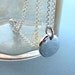Silver necklace, Eco friendly necklace, Hand forged Recycled sterling silver necklace