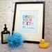 Brush Your Teeth - 8 x 10 bathroom wall art print