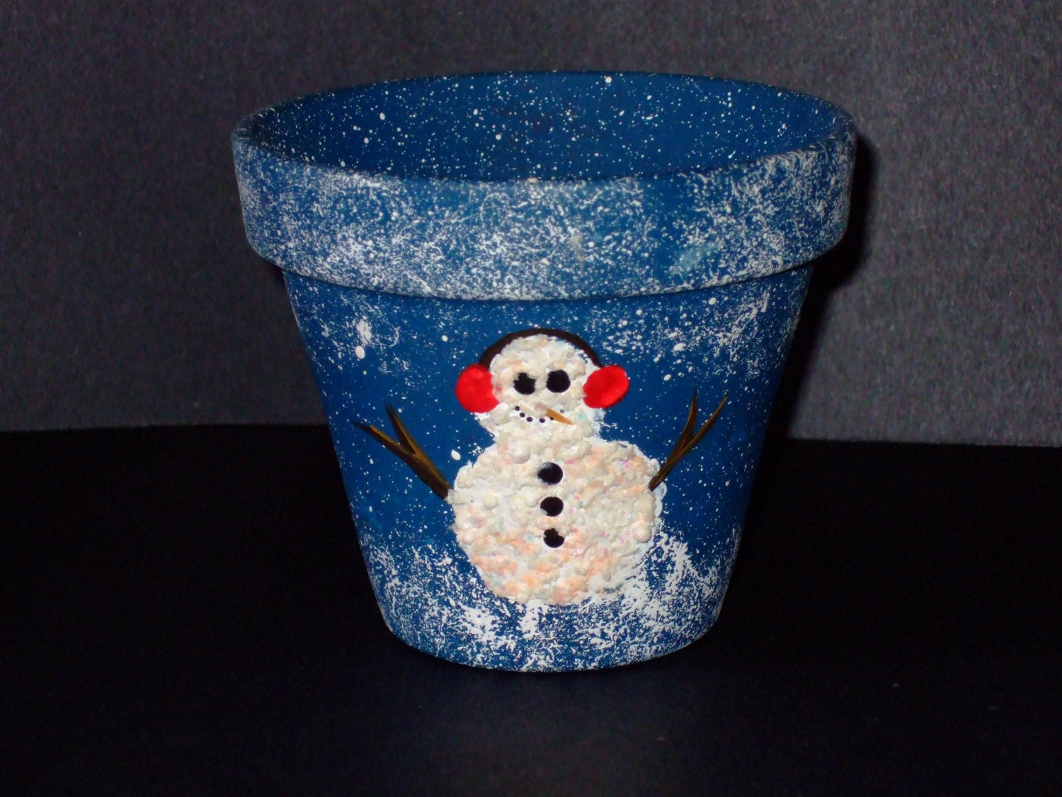 Snowman planter