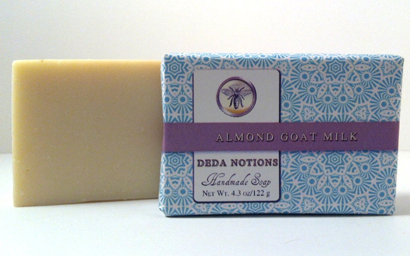 Almond Goat Milk  - OLIVE & SHEA BUTTER Soap - Handmade Cold Process