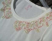 Tatted Lace T-shirt OOAK Ladies Medium
