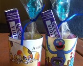 10 Children's Book Themed Paper Wrapped Glass Jars - Party Favors