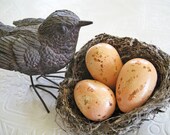 Small Painted Nest Eggs, Peach Nest Eggs, pale orange nest eggs, speckled eggs, spotted eggs