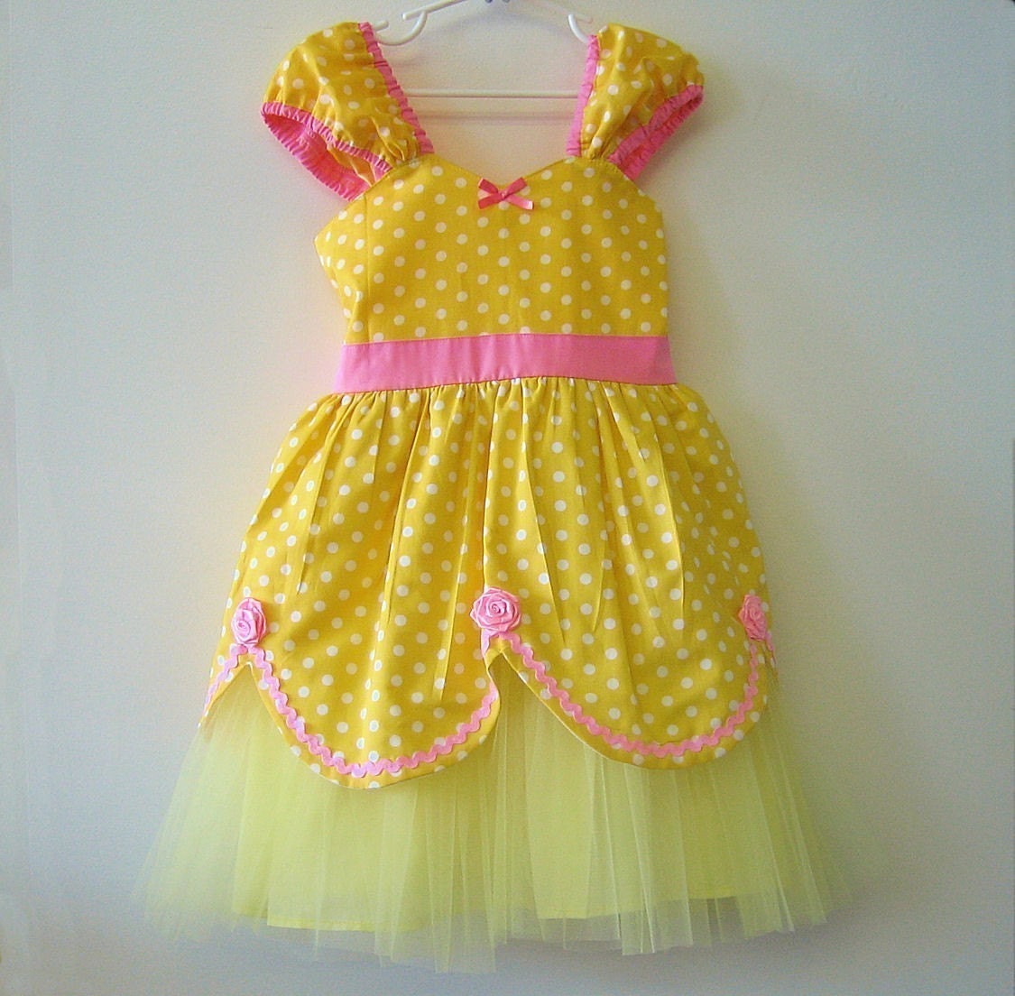 BELLE Princess TUTU dress from Lover Dovers handmade girls Halloween costume