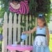 ALICE In WONDERLAND dress retro  APRON dress toddlers girls tea party handmade alice in wonderland  costume
