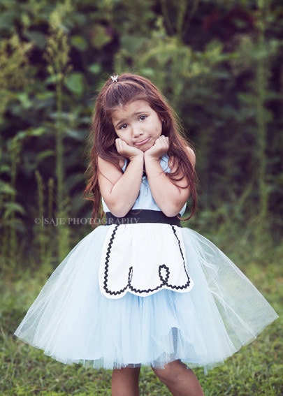 ALICE IN WONDERLAND dress baby 1st  birthday costume dress tutu dress for infant special occasion or portrait