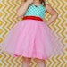 CANDY SHOP PINK Tutu Party Dress for baby toddler girl.... first birthday party dress portrait  or special occasion
