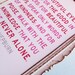 You Are Never Alone - 5 x 7 Audrey Hepburn Illustrated Quote Print