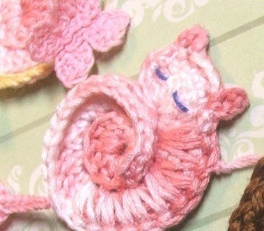 Animal Crochet PATTERN - Darling Kitty - CROCHET PATTERN for Tiny Cat Ornament or Applique with Santa Hat - Instant Download