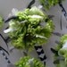 FRESH APPLE Green Wedding Bouquet With Guinea Feathers
