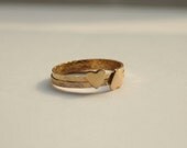 Unique Bridesmaids Heart Ring, Tiny Heart Ring, Gold Filled Heart Ring, Heart Stacking Wedding Ring