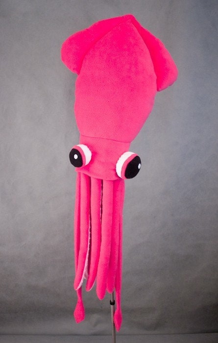 RESERVED for Studioxil Plush Giant Squid Pillow\/Cushion - Hot Pink\/Raspberry