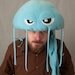 Fleece Jellyfish Hat - Light Turquoise