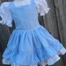 Custom Boutique Dorothy Wizard of Oz 2 piece  Blue Gingham Dress Costume Girl 2 3 4 5 6 7 8