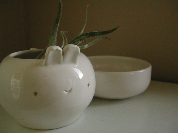 seconds sale - bunny planter