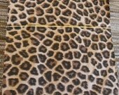 100 Pack 6 X 9 Inch Black and Brown Cheetah Animal Print Flat Paper Merchandise Bags