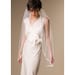 Bridal Scallop Lace Veil Fingertip Tulle 780