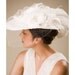 Vintage Inspired Large Brim Silk Period Bridal Hat