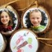 Two-sided Ornament- Custom Photo Ornaments made from tree branches