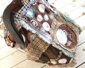 CARSEAT COVER, Nursing Cover, Rag Quilt, Made to Order 3 in 1
