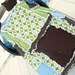 CARSEAT Canopy, Nursing Cover, Rag Quilt, 3 in 1, Brown, Blue, Green, Cover Made to Order