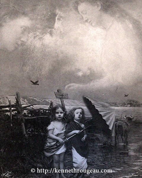 Wander - 11x14 Surreal Fantasy Fine Art Digital Collage Print
