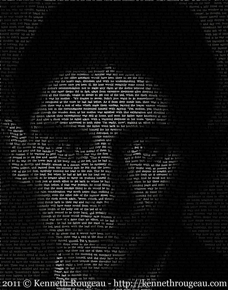Franz Kafka - 11x14 Typographical Portrait Fine Art Print - artfamilia