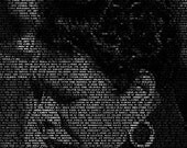 Maya Angelou - 11x14 Typographical Portrait Fine Art Print