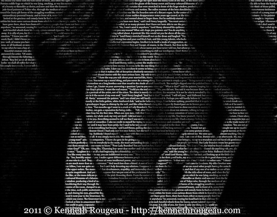 Oscar Wilde - 11x14 Typographical Portrait Fine Art Print
