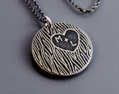 Personalized Carved Tree Initials Necklace - As Seen in Midwest Living Magazine