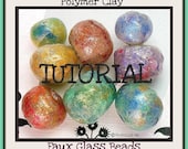 Tutorial Polymer Clay Faux Glass Beads PDF Lesson