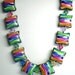 Polymer clay Rainbow Pillow Bead Set