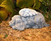 Angel Dog Statues "Cocker Spaniel Angel" Concrete Garden Decor