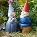 Concrete Art - Garden Gnome Couple - Gnomeo & Juliet
