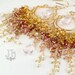 Yvette earrings ... Rose Quartz, Pink / Yellow Tourmaline, Citrine, Pearls, Gold Vermeil