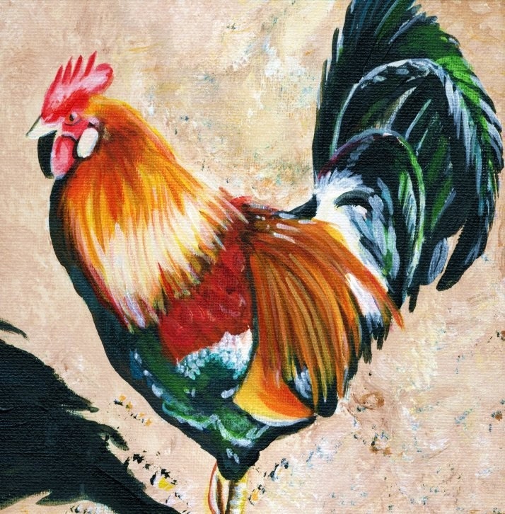Kauai's Rooster print 5x7 from Kauai Hawaii