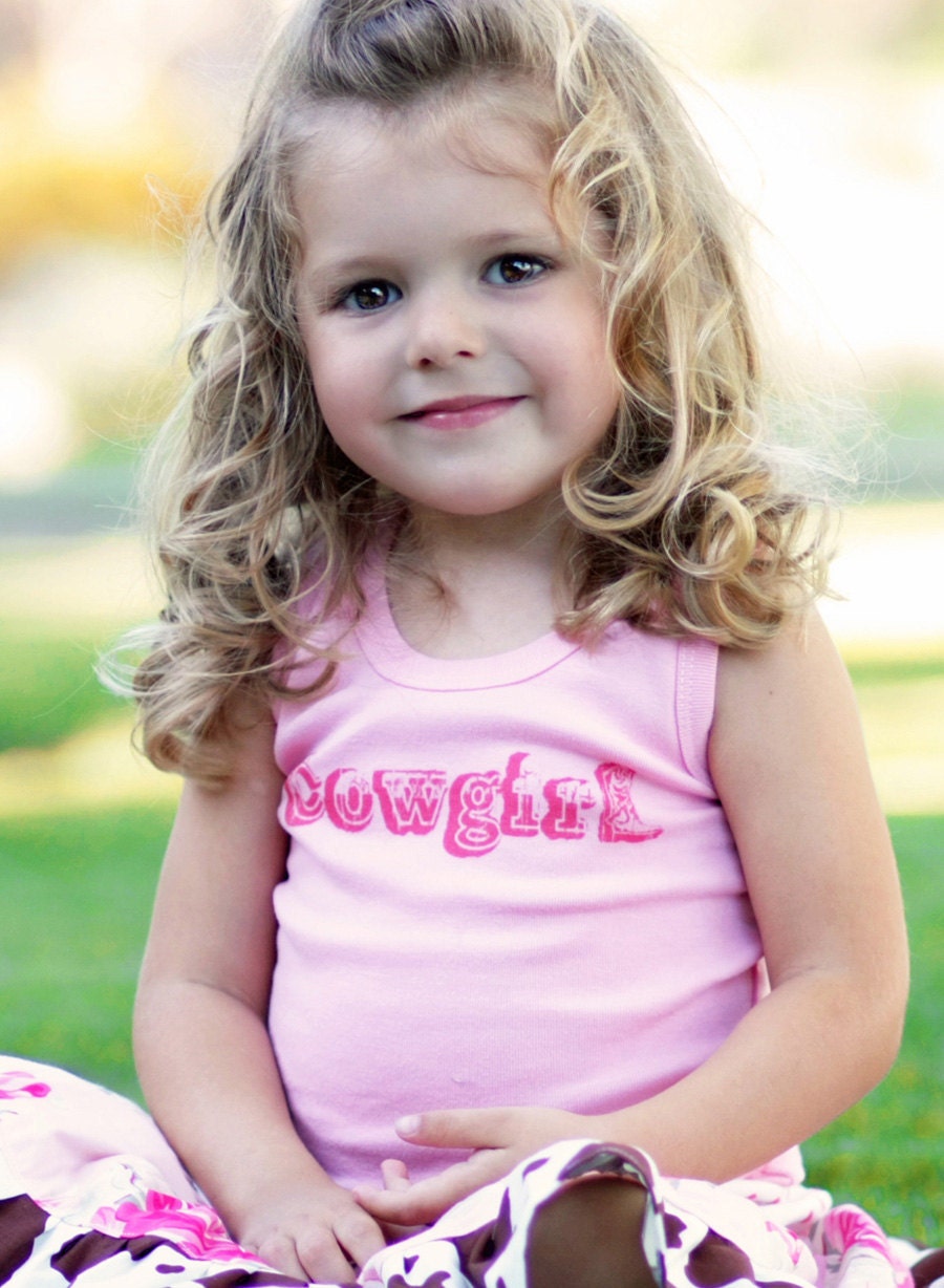 for ann2013 size 2t One of a Kind Cowgirl Pink Tank