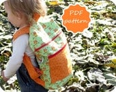 Toddler Child Backpack Pdf Pattern in Two Sizes - Instant Download