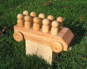 Wood Toy Bus