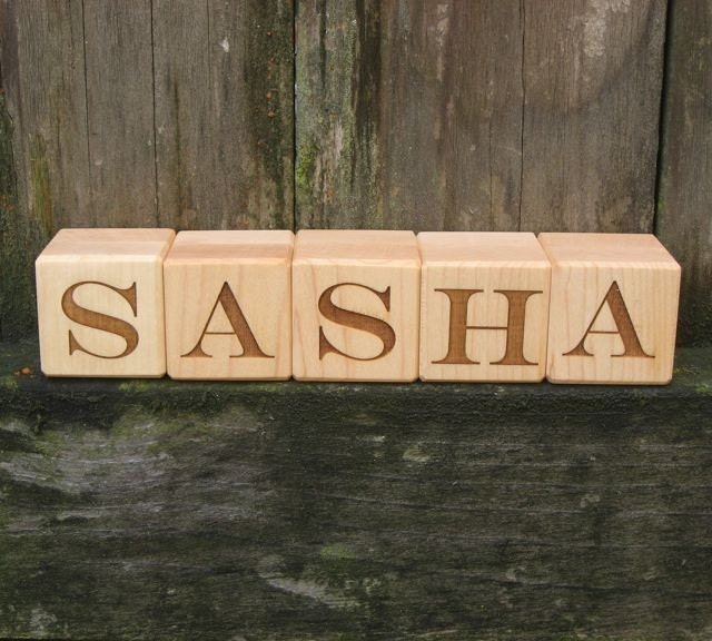 Baby Name Blocks - Six (6) Letter Name Blocks