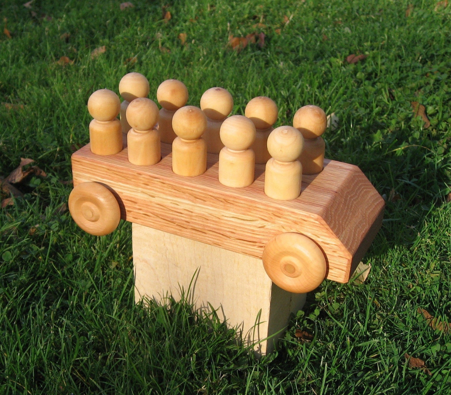 Wood Toy Bus