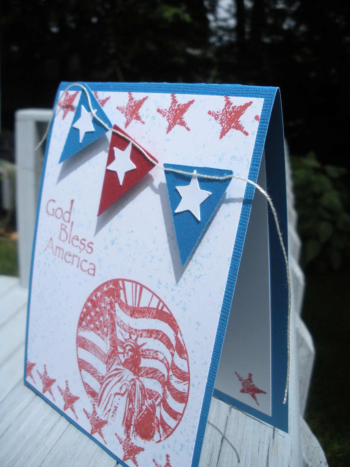 God Bless America Handmade Card